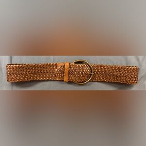 Banana Republic Vintage Braided Leather Wide (2 1/4”)Belt